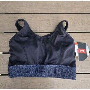 TYR Women's Mantra Jade Swim Athletic Top, Women's Black Size S 4/6 New